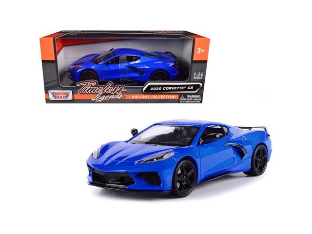 2020 Chevrolet Corvette C8 Stingray Blue Metallic 'Timeless Legends' 1/24 Diecast Model Car by Motormax