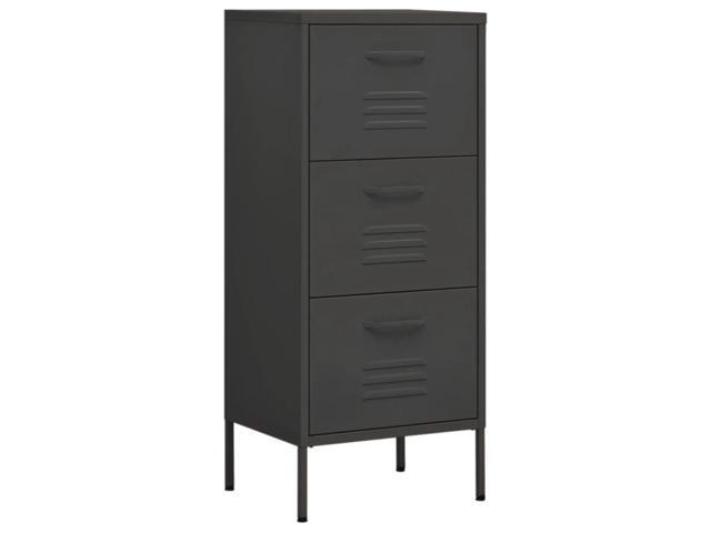 vidaXL Storage Cabinet Anthracite 16.7'x13.8'x40' Steel