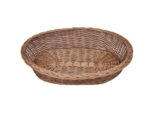 vidaXL Willow Dog Basket/Pet Bed Natural 35.4'