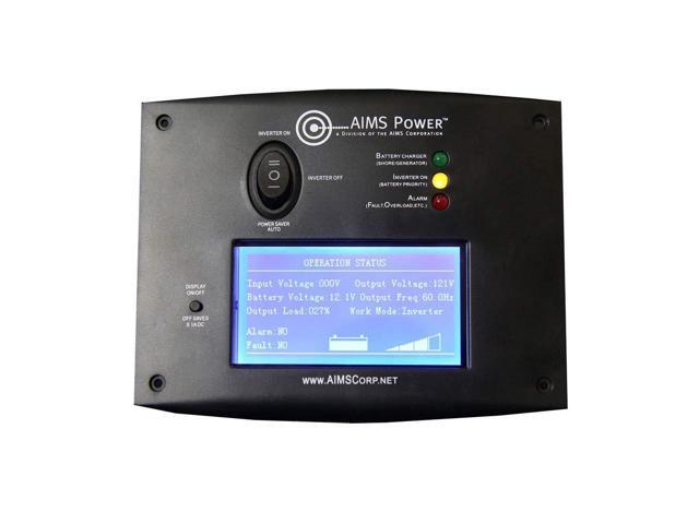 aims power remotelf remote switch with lcd monitoring screen