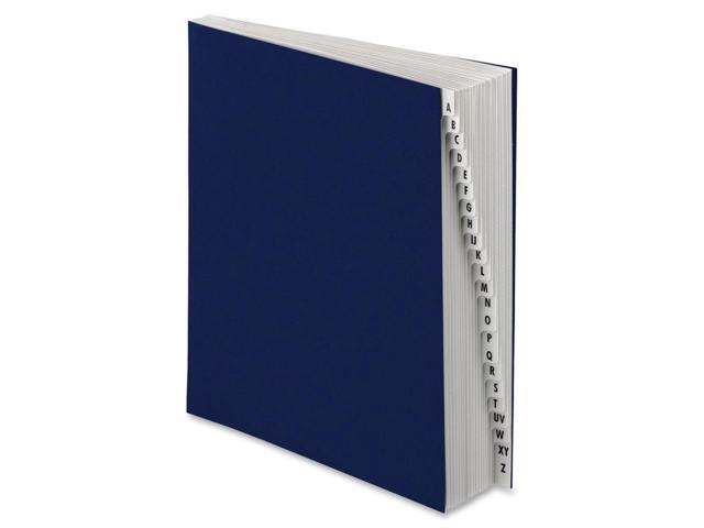Pendaflex DDF3-OX Desk File, A-Z Index, Letter Size, Acrylic-Coated Pressboard, Black/Blue