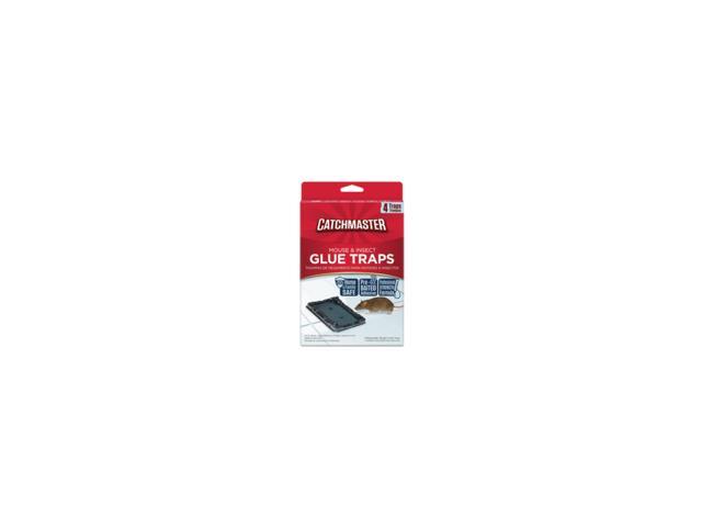 CATCHMASTER 104 Mouse & Insect Glue Trap, 6 in W x 3-1/2 in H, Non-Toxic, PK 4