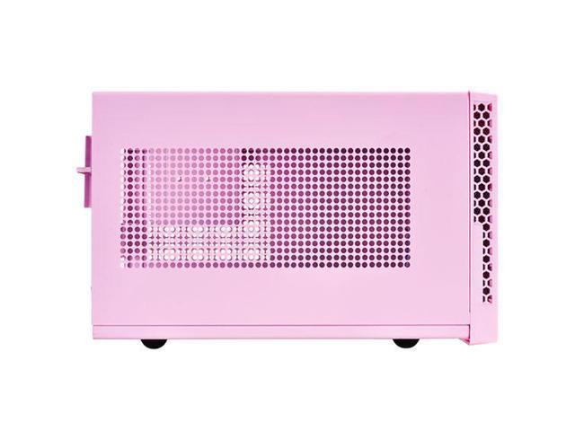 Pink, ABS bezel, steel body, Mini-ITX, 1x3.5' or 2x2.5', 1x2.5', 1x120 or 140 fan/radiator slot, 1xaudio, 1xMIC, 2xUSB3.0, ATX PSU support