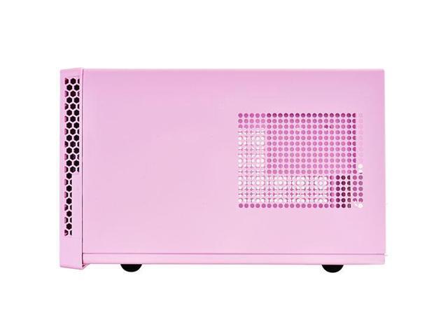 Pink, ABS bezel, steel body, Mini-ITX, 1x3.5' or 2x2.5', 1x2.5', 1x120 or 140 fan/radiator slot, 1xaudio, 1xMIC, 2xUSB3.0, ATX PSU support