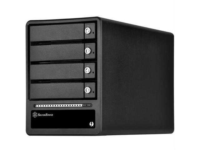 Silverstone 4-Bay 2.5'/3.5' HDD/SSD RAID enclosure with Thunderbolt 2