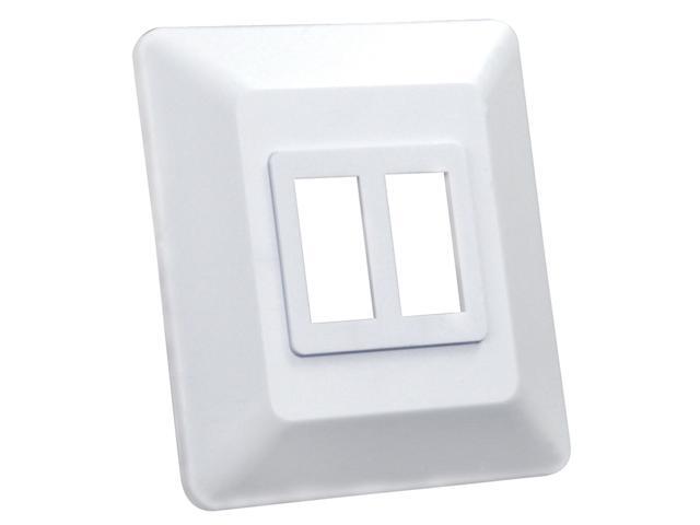 Jr Products 13615 Switch Base And Face Plate - Double,White