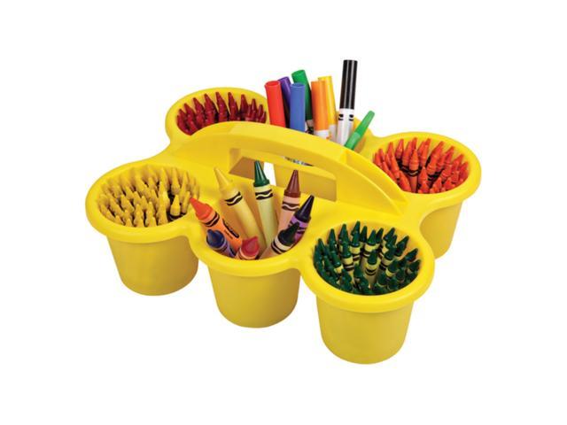 Deflecto 39509YEL Little Artist Antimicrobial Kids 6-Cup Caddy (Yellow) photo