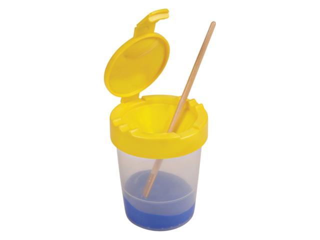 Deflecto 39515YEL Little Artist Antimicrobial Kids No-Spill Paint Cup (Yellow) photo