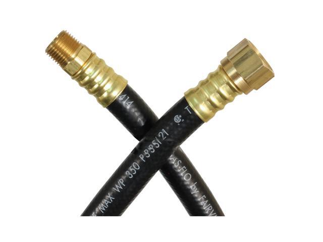 JR Products 07-31445 3/8' LP OEM Supply Hose - 36', 1/2' Female SAE Ends x 3/8' MPT