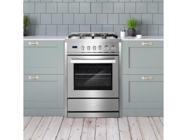 24' Single Oven Pro Style Gas Range With 4 Burner Cooktop