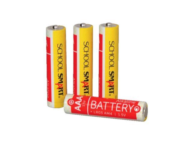 School Smart Batteries Alkaline AAA, Pack of 60