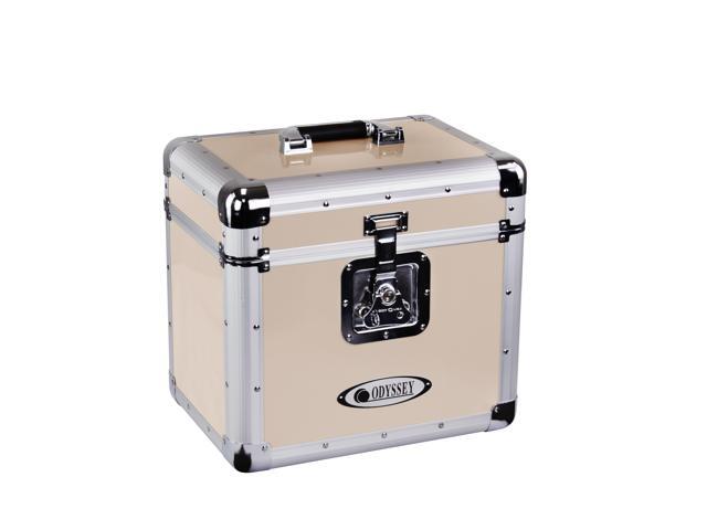 Odyssey Vintage Series Beige 12' Vinyl Records or LP Case, Holds 70 PCS