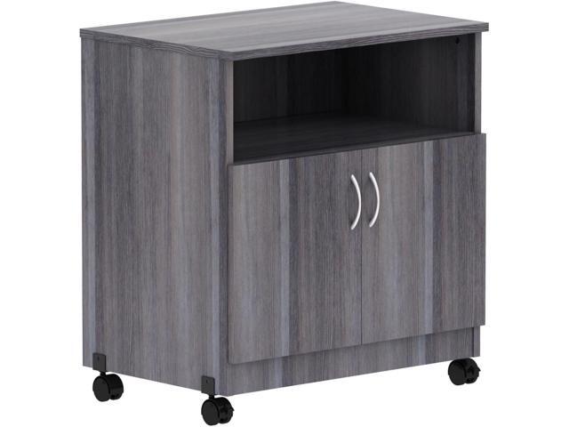 Lorell Deluxe Mobile Machine Stand - 30.5' Height x 28' Width x 19.8' Depth - Countertop - Weathered Charcoal