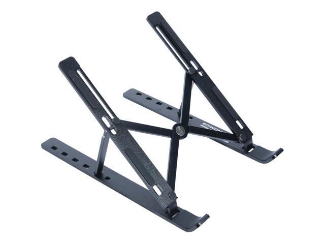 DAC Portable and Adjustable Laptop/Tablet Stand - Notebook, Tablet, Cell Phone Support - Aluminum Alloy - Black