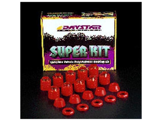 Daystar, Jeep TJ Wrangler Polyurethane Body Mount Kit, fits 1997 to 2006 4WD, KJ04008BK - Black