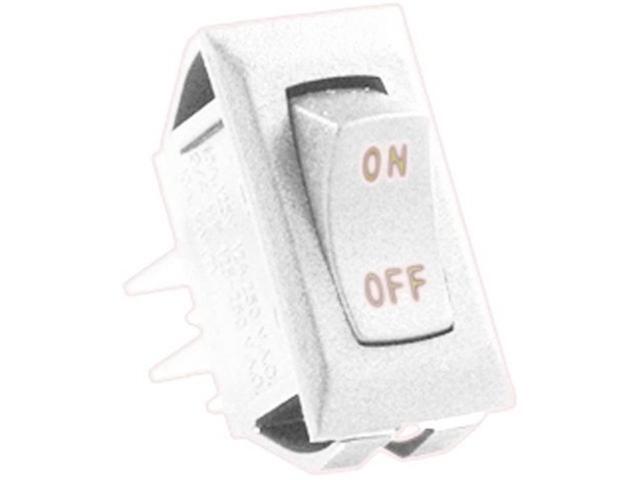 JR Products (12611-5 Ivory/Gold 12V On/Off Switch, (Pack of 5)