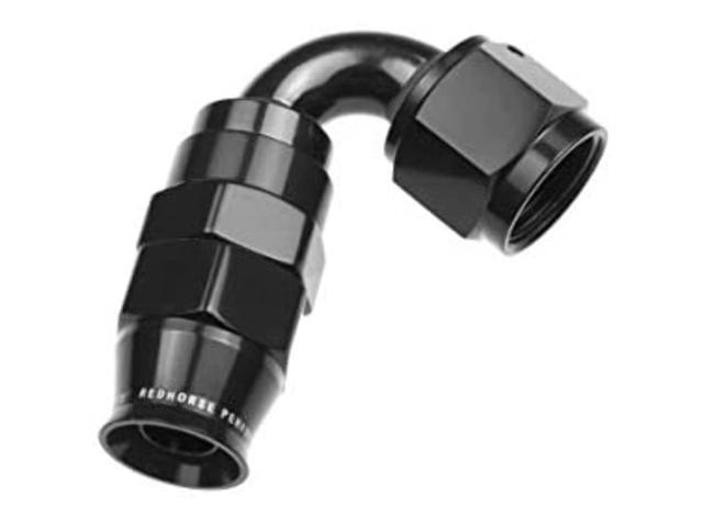 Red Horse Performance 1220-06-2-06 An 120 Degree PTFE Reusable Hose End -Black