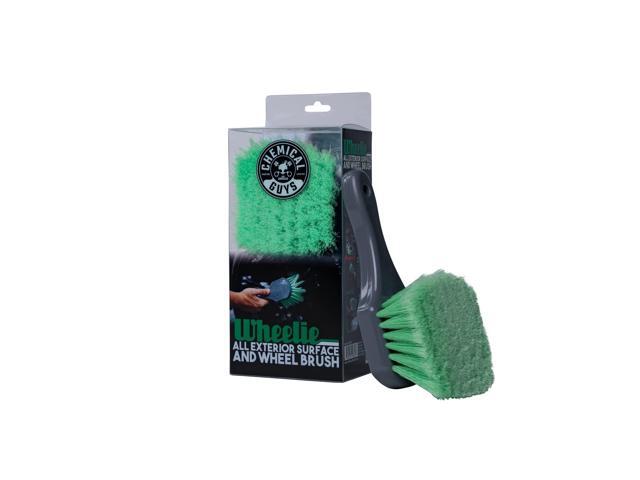 Chemical Guys ACCG08 Wheelie All Exterior Surface and Wheel Brush (Safe for Cars, Trucks, SUVs, RVs, Motorcycles, & More) Green