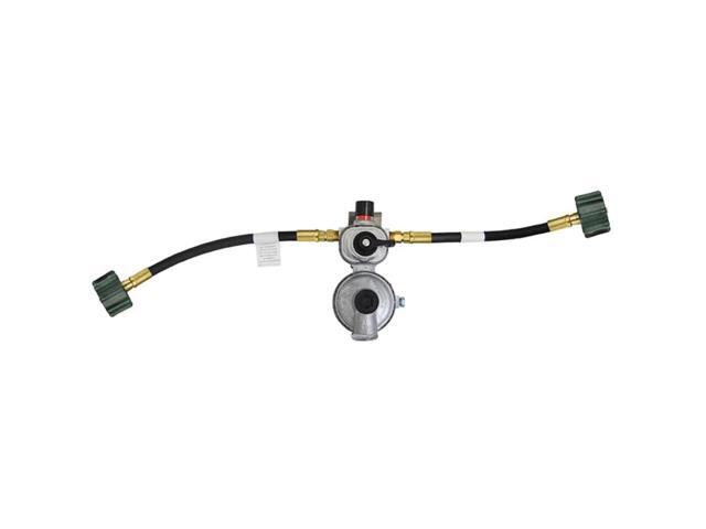 AP Products Marshall Excelsior MEGR-253P-PT24 2-Stage Excela-Flo Auto Change-Over Regulator - 1/4' INV x 3/8' FPT