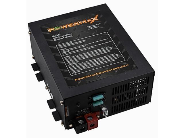 PowerMax 60Amp 12Vdc Charger Led Lighting Internal Fan with Reverse Polarity Protection and Built-in 3 Stage Charging