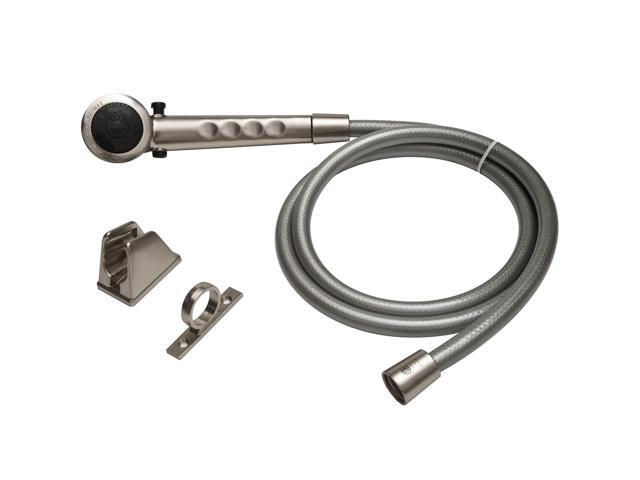 Dura Faucet DF-SA130-SN Economical Shower Head Hose Kit - Handheld Replacement RV Shower Head Wand - Universal Water Saving Shower Head with Flow...