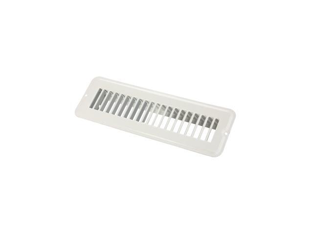 JR Products 02-28925 Undampered Floor Register - 2' x 10', White