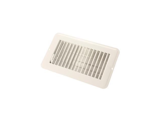 JR Products 02-28965 Dampered Floor Register - 4' x 8', White
