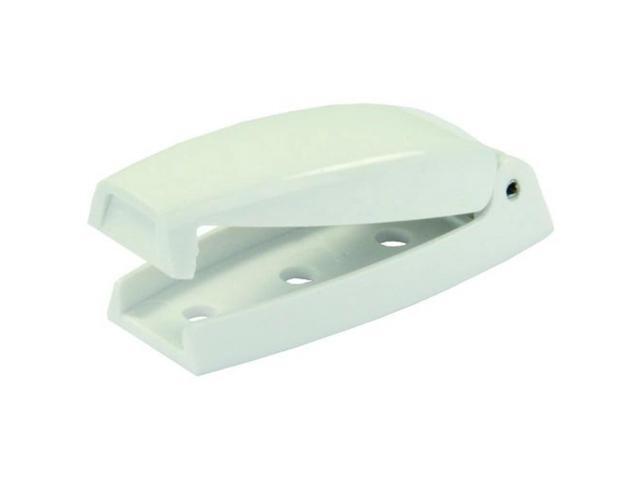 JR Products 10234 Baggage Door Catch - White, Pack of 2