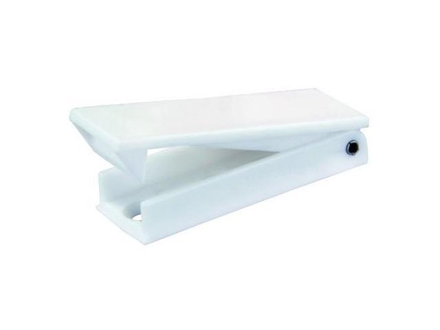 JR Products 10355 Squared Baggage Door Catch - White, Pack of 2