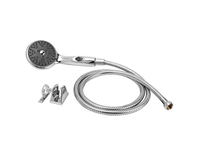 Dura Faucet Premium RV Handheld Shower Wand and Hose Kit - Eco-Friendly On/Off Switch (Chrome)