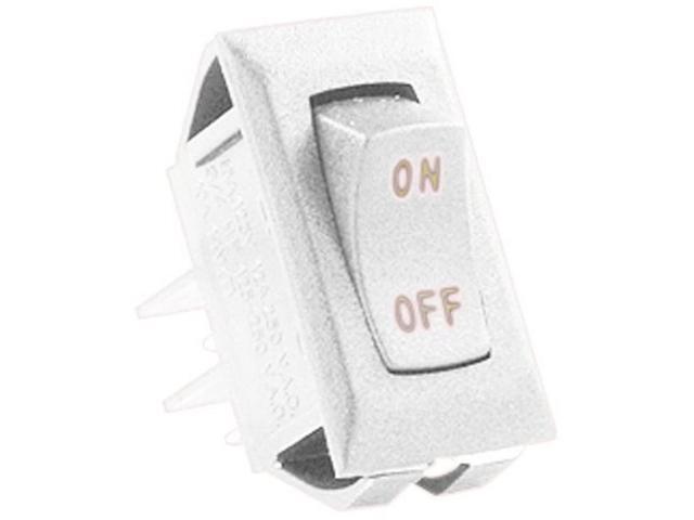 JR Products (12581-5 White/Gold 12V On/Off Switch, (Pack of 5)