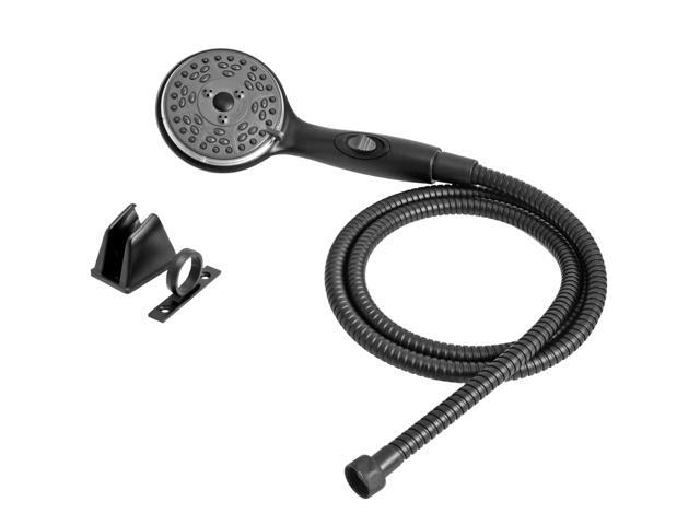 Dura Faucet Premium RV Handheld Shower Wand and Hose Kit - Eco-Friendly On/Off Switch (Matte Black)