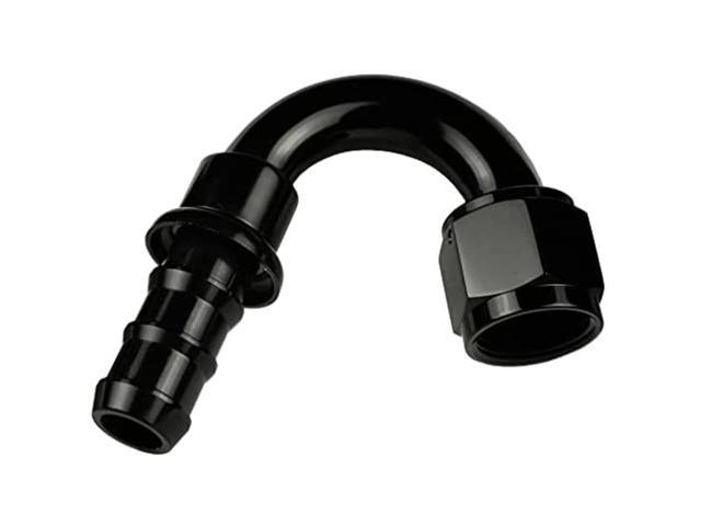 Red Horse Performance 2150-06-2-06 150 Degree AN/JIC Hose End Push Lock - Black