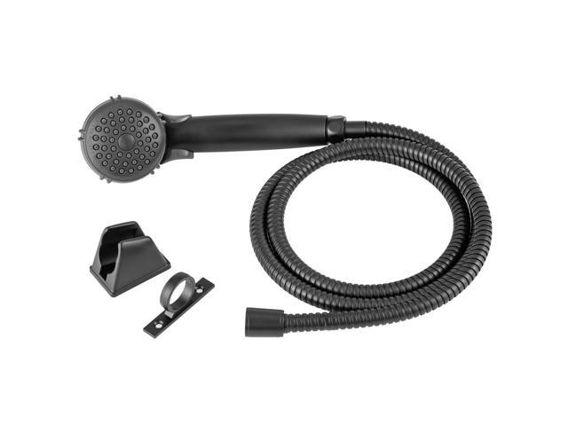 Dura Faucet DF-SA400K-MB RV Hand Held Shower Head - Stainless Steel Hose Kit (Matte Black)