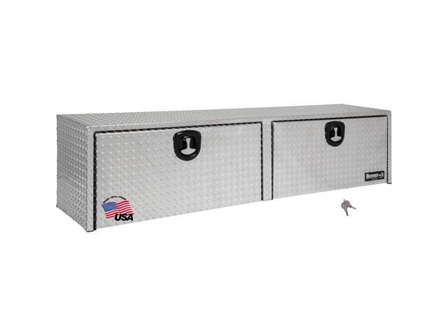 Buyers Products 1701565 Diamond Tread Aluminum Topsider Truck Box with T-Handle Latch, 18 x 16 x 90 Inch