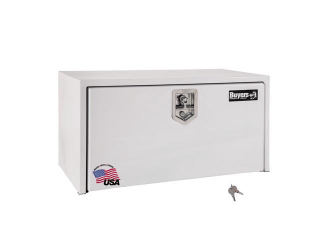Buyers Products 1702400 Steel Underbody Truck Box, White, 18 x 18 x 24 Inch