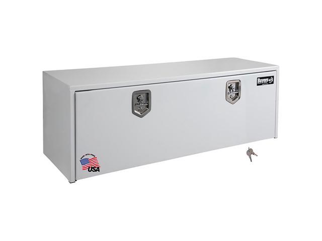 BUYERS PRODUCTS 1702415 18x18x60 Inch White Steel Underbody Truck Box