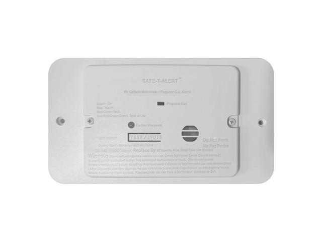Safe-T-Alert 25-742-WT-TR Flush Mount Combination Carbon Monoxide/Propane Alarm with Trim Ring 12V DC Hard Wire - White