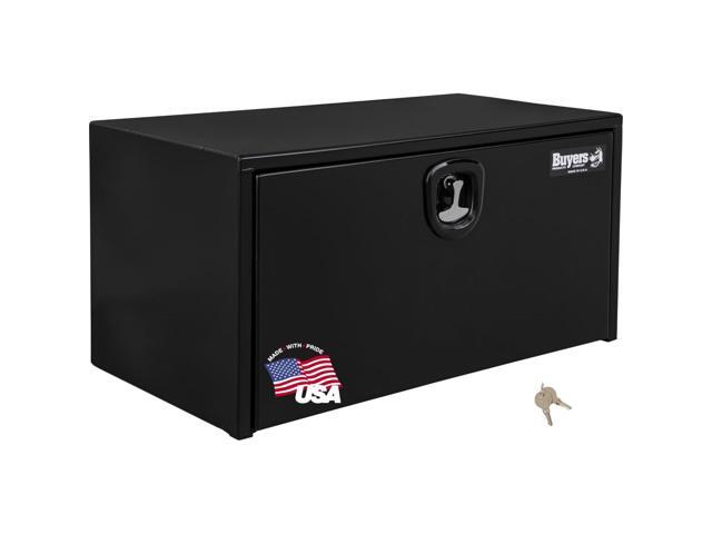 Buyers Products 1734503 Textured Matte Black Steel Underbody Truck Box With 3-Point Compression Latch, 24 x 24 x 30 Inch, Made In The USA, Tool Box...
