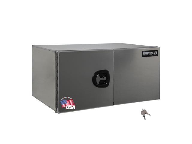 Buyers Products 1705305 Smooth Aluminum Underbody Truck Box with Barn Door, 18 x 18 x 36 Inch