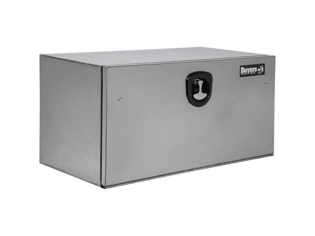 Buyers Products 1702655 Polished Stainless Steel Underbody Truck Box with T-Handle Latch, 18 x 18 x 36 Inch, Silver