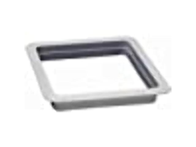 Heng's 90090B 1.13' White Garnish Vertical Leg for Standard Mount Universal Vents