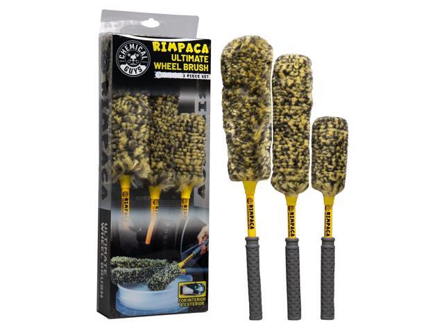 Chemical Guys ACC617 Rimpaca Ultimate Wheel Brush 3 Piece Set (Rimpaca Wheel Cleaners) Safe for Cars, Trucks, SUVs, RVs, Motorcycles & More