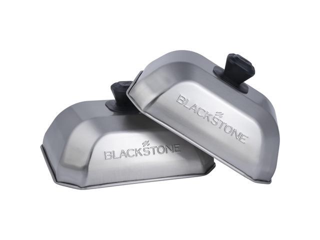 Blackstone 5207 Rectangle Basting Cover Small 2-Pack Griddle Accessories, Stainless Steel, Cheese Melting Dome and Steaming Cover, Best for Use on...