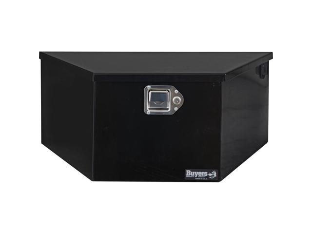 Buyers Products 1701283 A-Frame Steel Pump Box, Battery Box For Dump Trailers, Gloss Black, Made In The USA, Predrilled Holes For Cables, Dump...