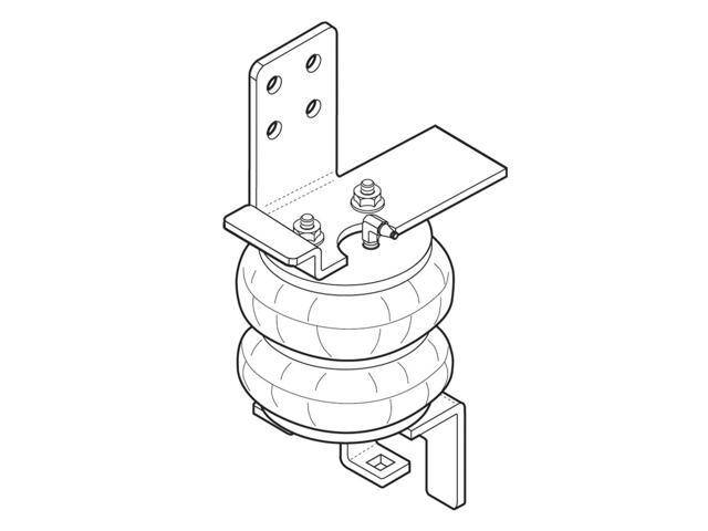 Firestone Sport-Rite Air Helper Spring Kit Rear 95-04 Toyota Tacoma 2WD PreRunner & 4WD (W217602304), Silver
