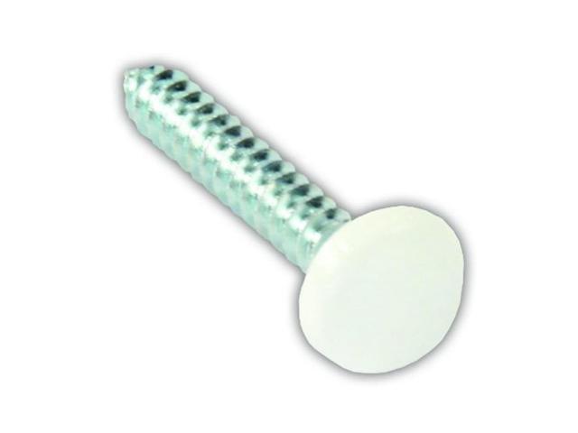 JR Products 20415 Kappet Screws with Covers, Pack of 14 - White