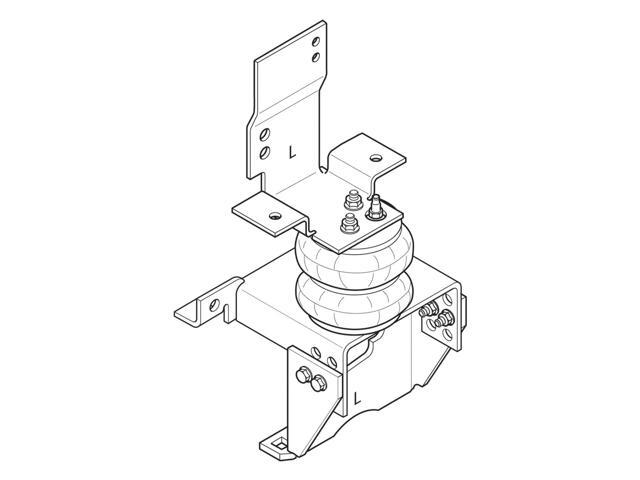 Firestone Ride-Rite Air Helper Spring Kit Rear 94-02 Dodge RAM 3500 Cab Chassis (W217602220)