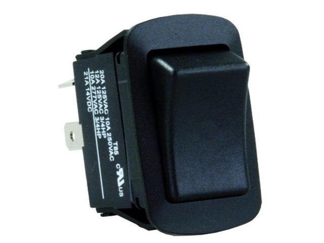 JR Products 13795 Black On/Off SPST H2O Resistant