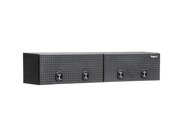 Buyers Products, 18x16x96 Textured Matte Black Aluminum Topsider, Width 18 in, Material Aluminum, Color Finish Diamond Plate Silver, Model# 1722770